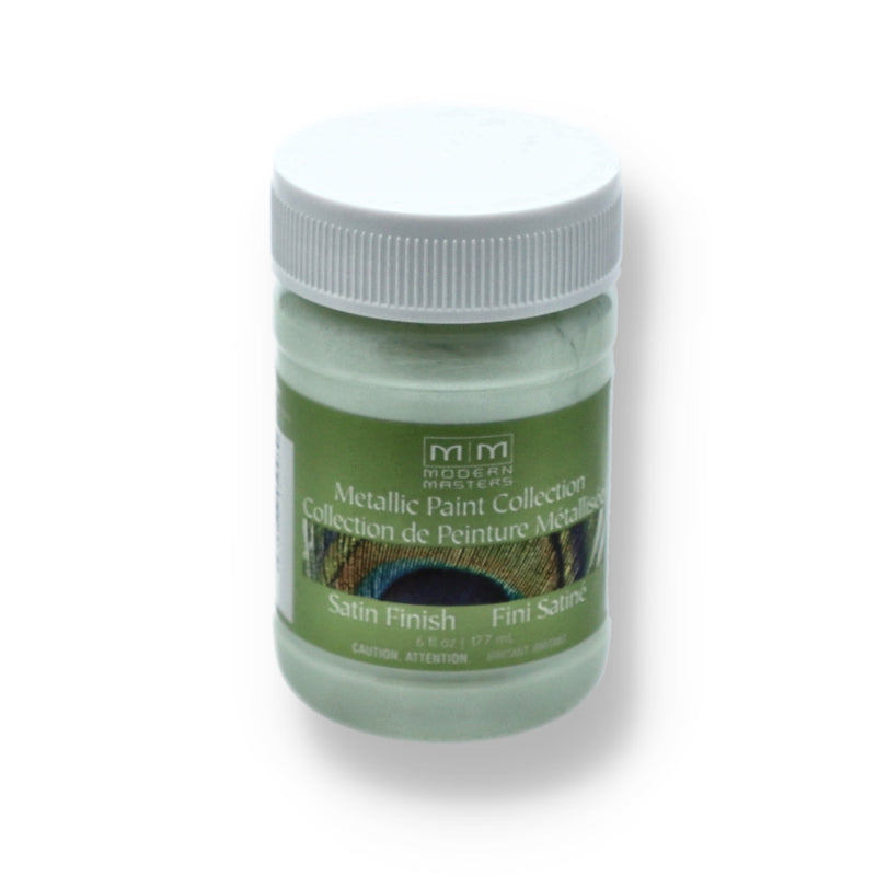 MODERN MASTERS 6OZ METALLIC PAINT COOL MINT SEMI OPAQUE