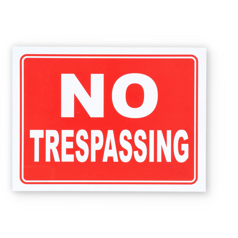 IIT 9 x 12'' NO TRESPASSING SIGN