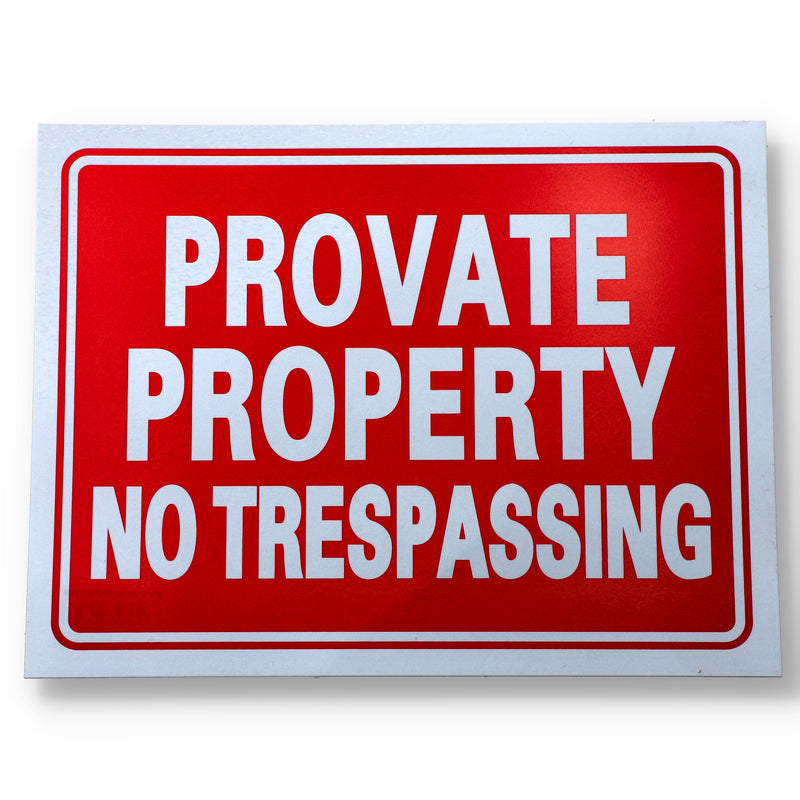 IIT 9 x12'' PRIVATE PROPERTY SIGN