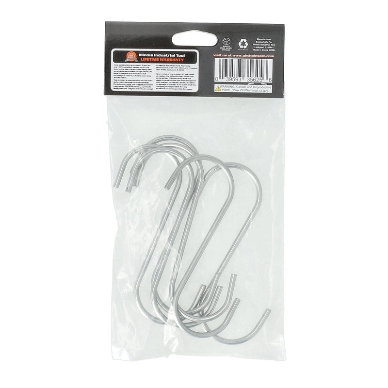 IIT 6pk 4.5'' CHROME CAMPING S HOOKS