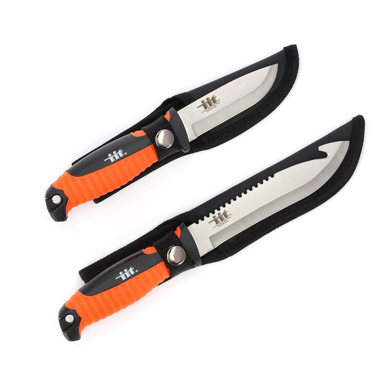 IIT 2pc HUNTING KNIFE SET WITH SHEATH