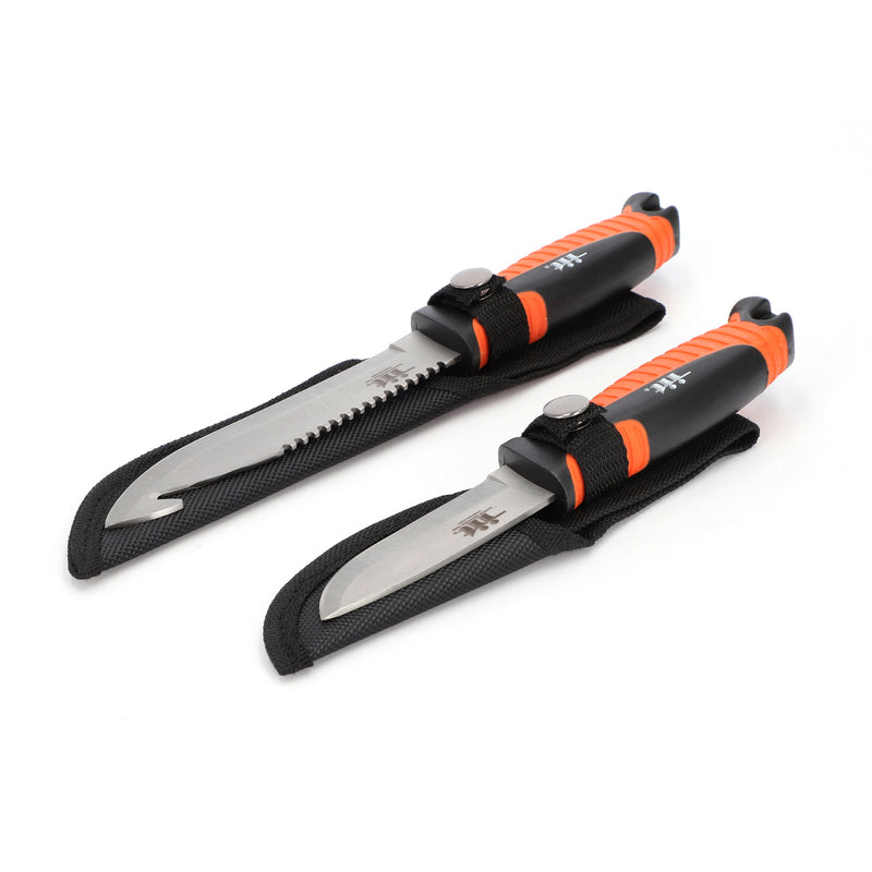 IIT 2pc HUNTING KNIFE SET WITH SHEATH