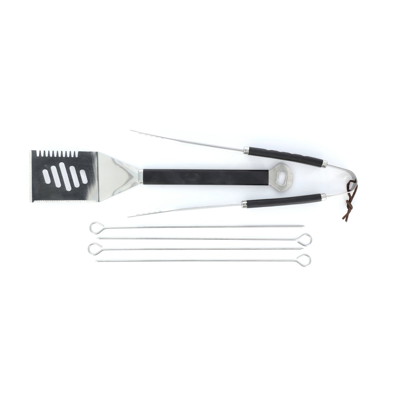 IIT BBQ SPATULA & TONGS + 4 SKEWERS