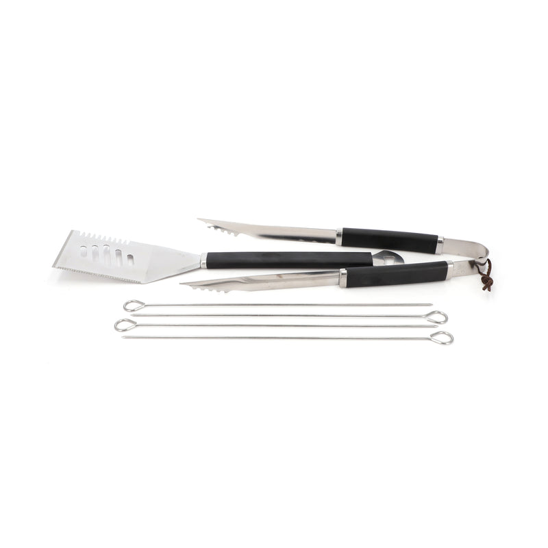IIT BBQ SPATULA & TONGS + 4 SKEWERS