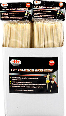 IIT 80PK 12'' BAMBOO SKEWERS