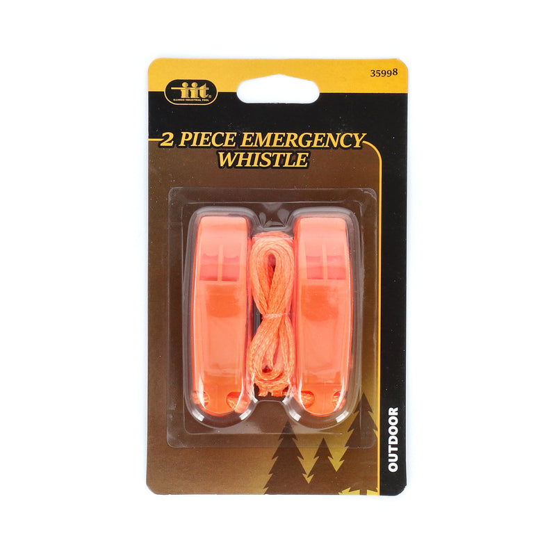 IIT 2pc PLASTIC EMERGENCY WHISTLE