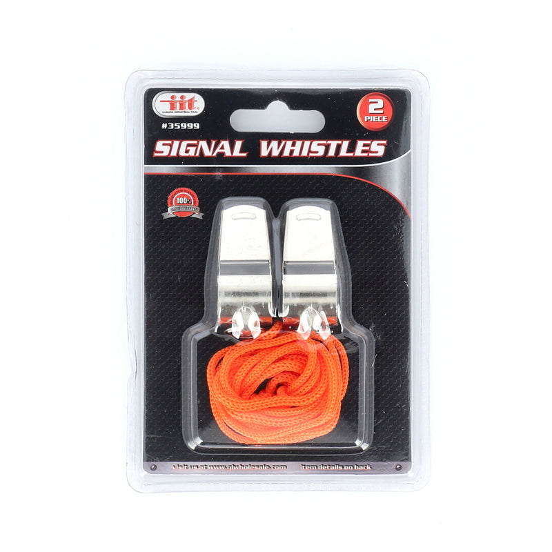 IIT 2pc METAL SIGNAL WHISTLES