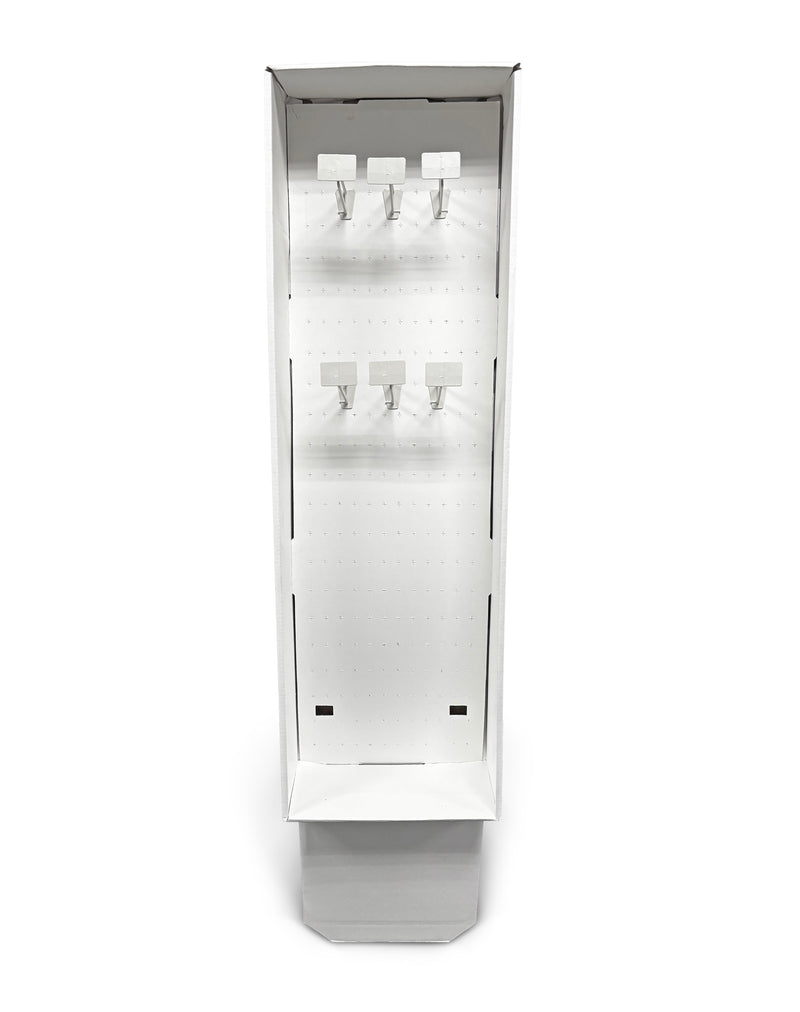SHEPHERD CARDBOARD FLOOR DISPLAY KIT WITH 14 PLASTIC HOOKS