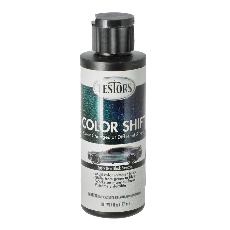 TESTORS 4OZ TESTORS COLOR SHIFT PAINT TURKISH WATER APLY OVER BLACK BASECOAT