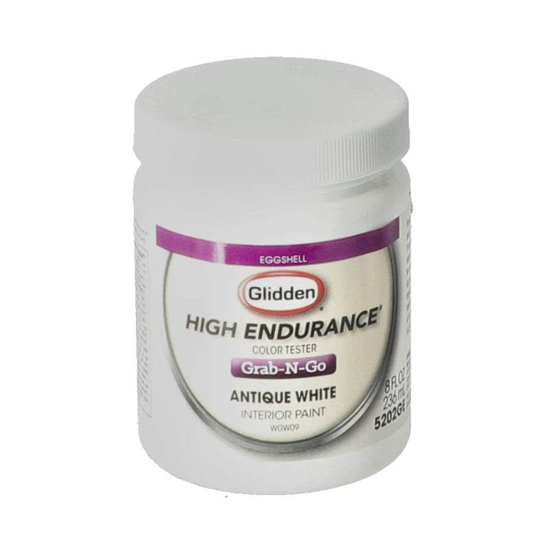 GLIDDEN 8OZ INTERIOR PAINT COLOR TESTER ANTIQUE WHITE