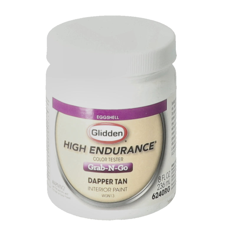 GLIDDEN 8OZ INTERIOR PAINT COLOR TESTER DAPPER TAN