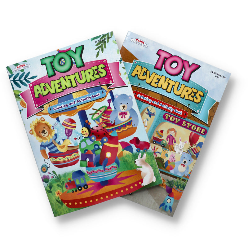 TOY ADVENTURES COLORING & ACTIVITY BOOK 2 TITLES