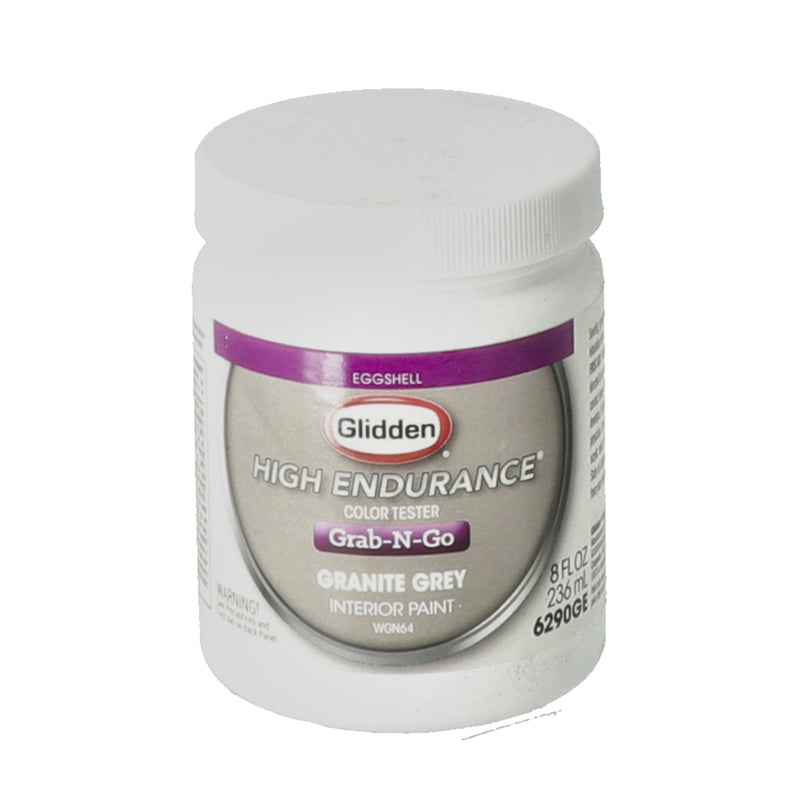 GLIDDEN 8OZ INTERIOR PAINT COLOR TESTER GRANITE GRAY