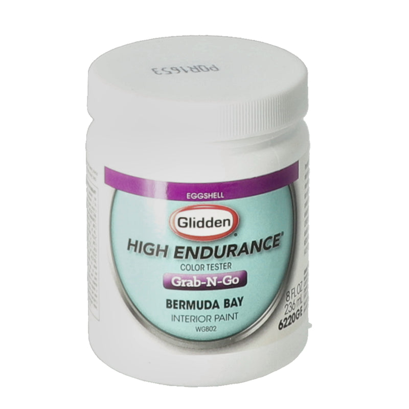 GLIDDEN 8OZ INTERIOR PAINT COLOR TESTER BERMUDA BAY
