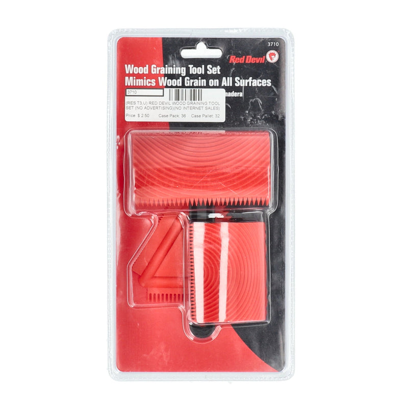RED DEVIL WOOD GRAINING TOOL SET -NO ADVERTISING OR INTERNET SALES