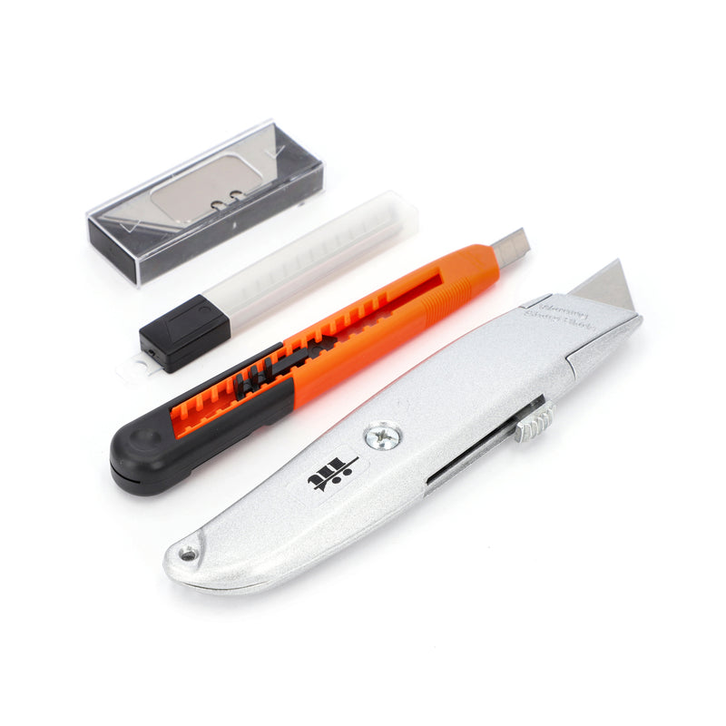IIT 2pc RETRACTABLE UTILITY KNIFE SET WITH 10 BLADES