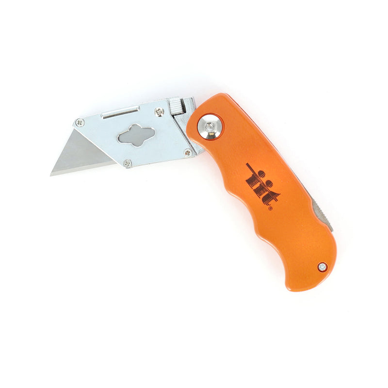 IIT FOLDING UTILITY KNIFE & 5 BLADES ZINC BODY