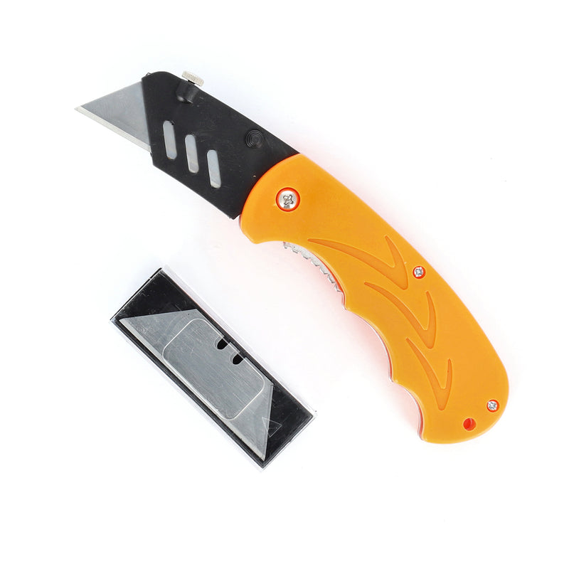 IIT FOLDING UTILITY KNIFE +5 BLADES PLASTIC BODY