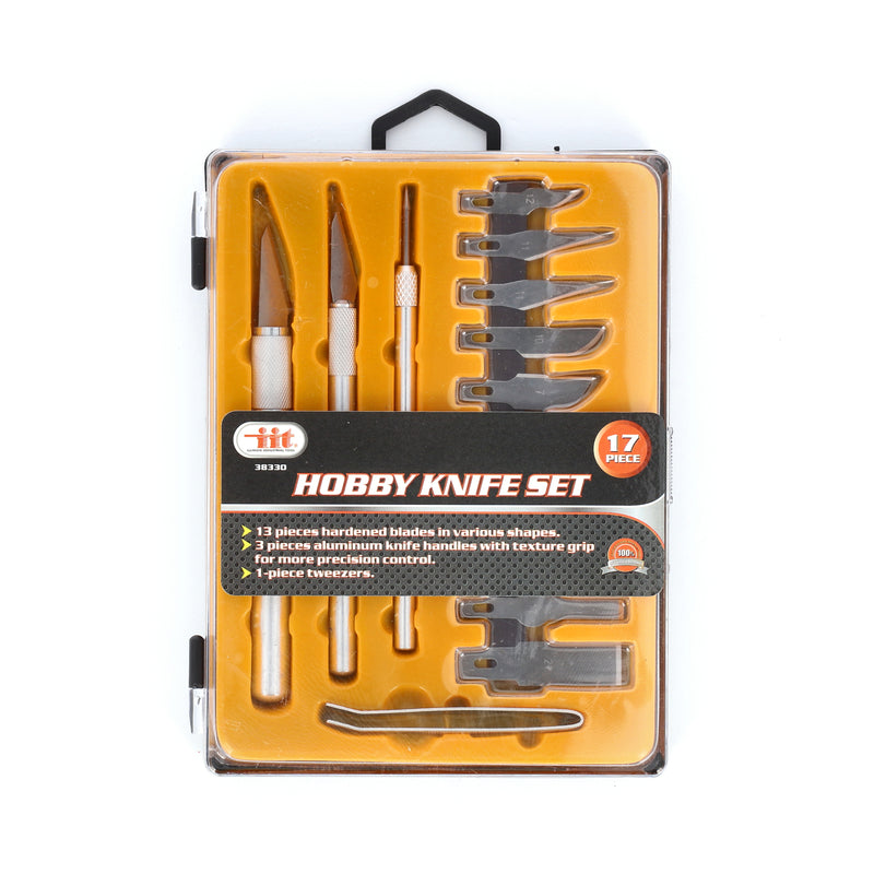 IIT 17pc HOBBY KNIFE IN STORAGE TRAY