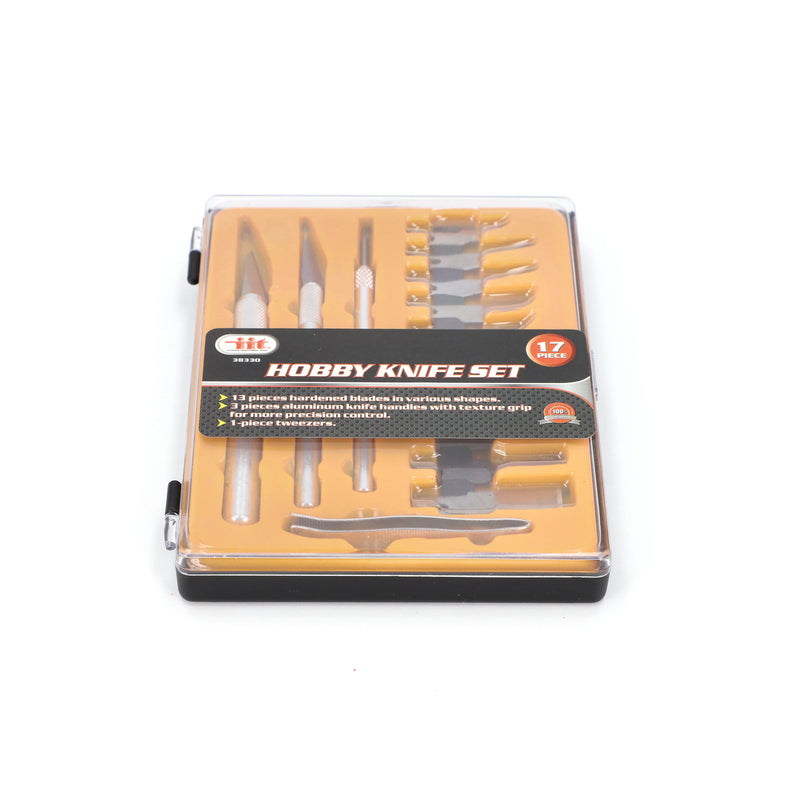 IIT 17pc HOBBY KNIFE IN STORAGE TRAY