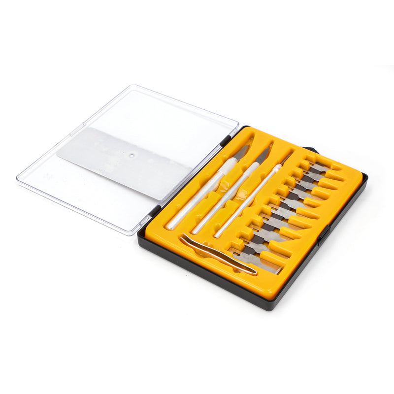 IIT 17pc HOBBY KNIFE IN STORAGE TRAY