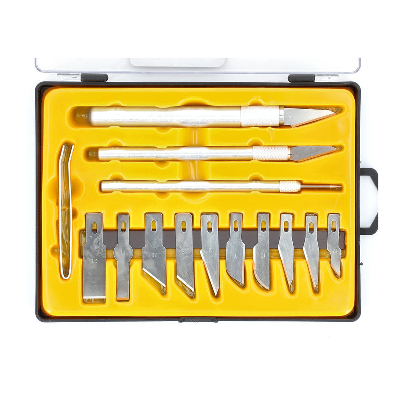IIT 17pc HOBBY KNIFE IN STORAGE TRAY