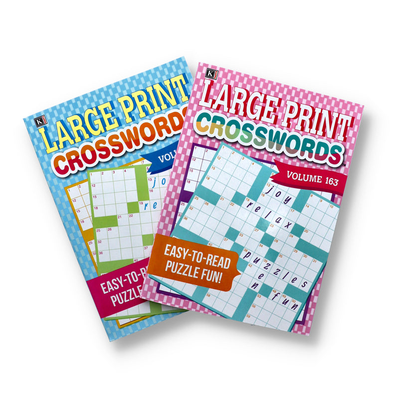 LARGE PRINT CROSSWORDS PUZZLE BOOK 2 TITLES