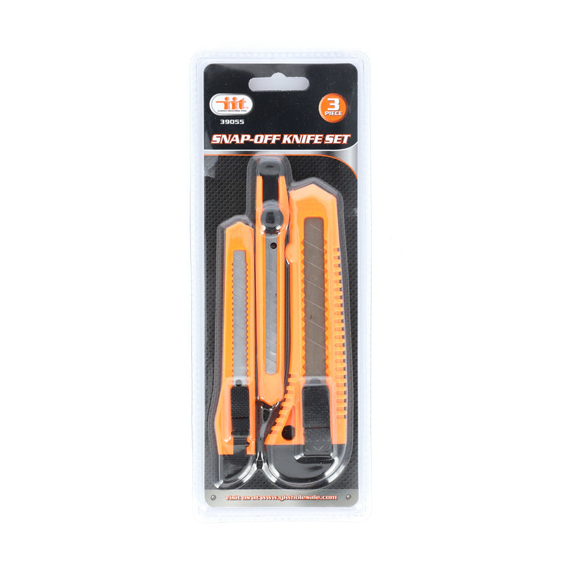 IIT 3PC PLASTIC SNAP BLADE KNIFE SET