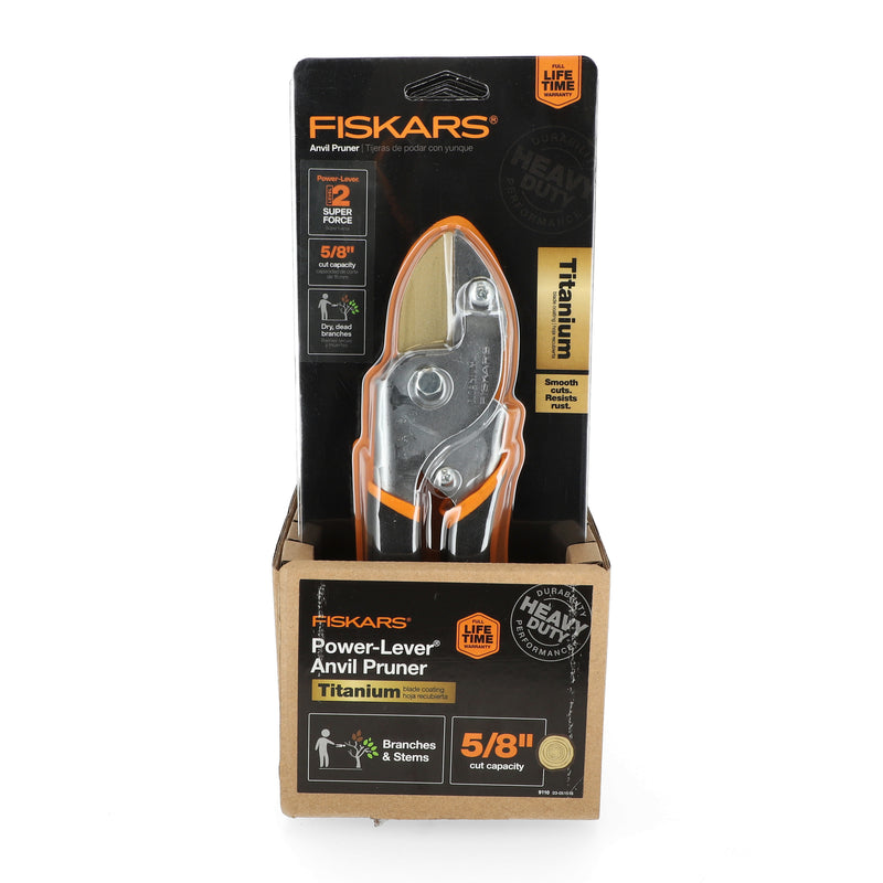 FISKARS TITANIUM 5/8'' ANVIL PRUNER