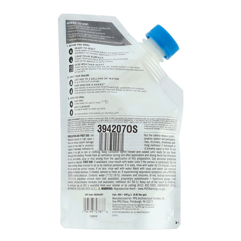 OLYMPIC 15oz SMARTGAURD CLEAR MULTI-SURFACE SPRAY SEALER CONCENTRATED