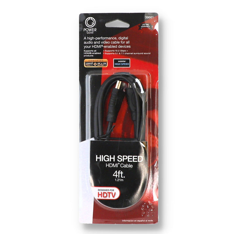 4' HIGH SPEED HDMI CABLE
