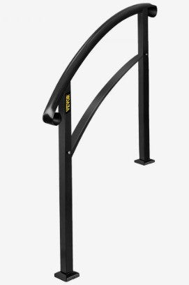 VEVOR BLACK IRON HANDRAILS FOR 1-3 OUTDOOR STEPS