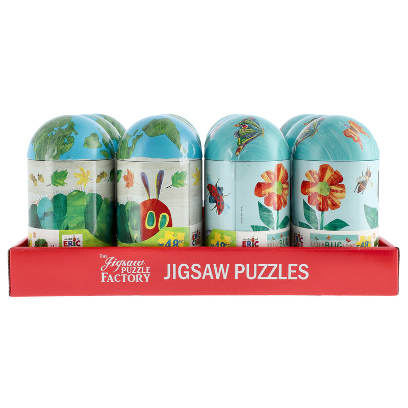 ERIC CARLE 48PC PUZZLE TIN CAPSULE 11.2x15''