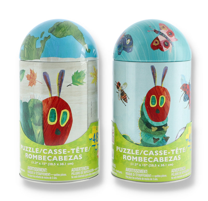 ERIC CARLE 48PC PUZZLE TIN CAPSULE 11.2x15''