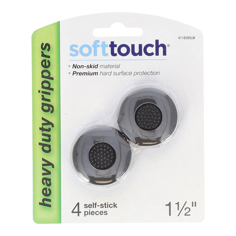 4pc SOFT TOUCH 1-1/2'' FURNITURE GRIPPERS SELF-STICK