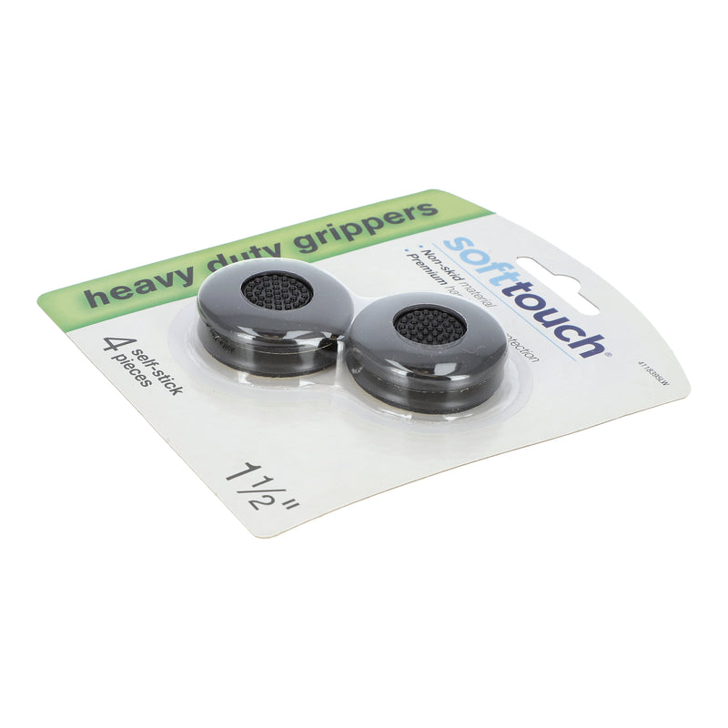 4pc SOFT TOUCH 1-1/2'' FURNITURE GRIPPERS SELF-STICK