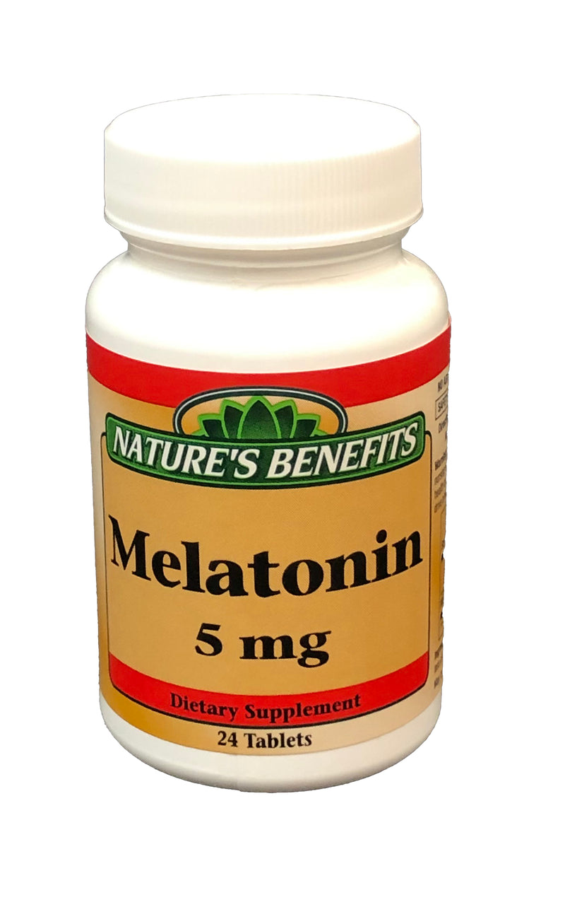 NATURES BENEFIT 24ct MELATONIN 5mg