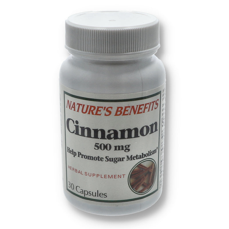 NATURES B 30ct 500mg CINNAMON CAPLETS