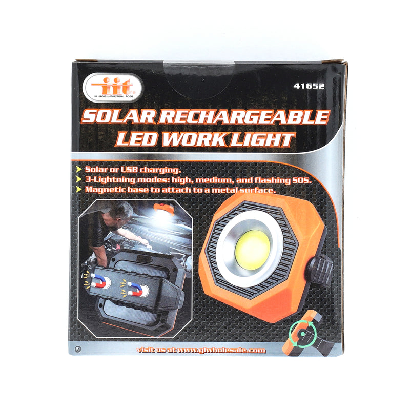 IIT SOLAR RECHARGEABLE LED WORK LIGHT