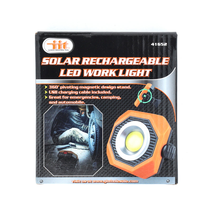 IIT SOLAR RECHARGEABLE LED WORK LIGHT