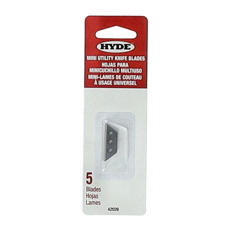 HYDE 5PK MINI UTILITY KNIFE BLADES