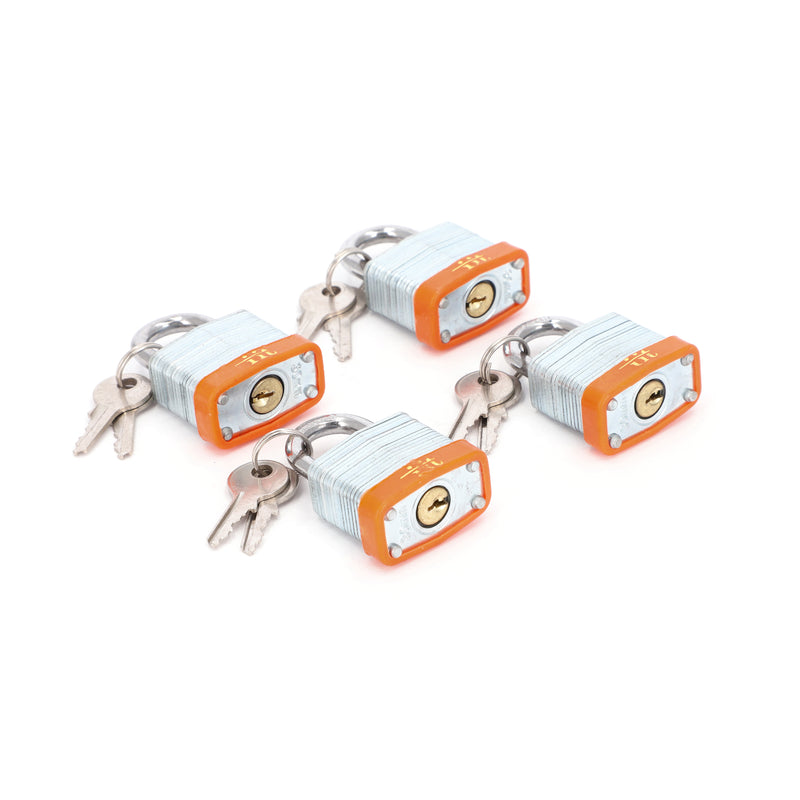 IIT 4pc 1-1/4'' LAMINATED PADLOCK KEYED ALIKE