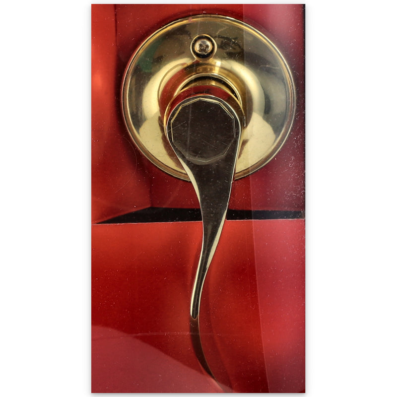 PITCHER HANDLE LOCKSET POLISHED BRASS