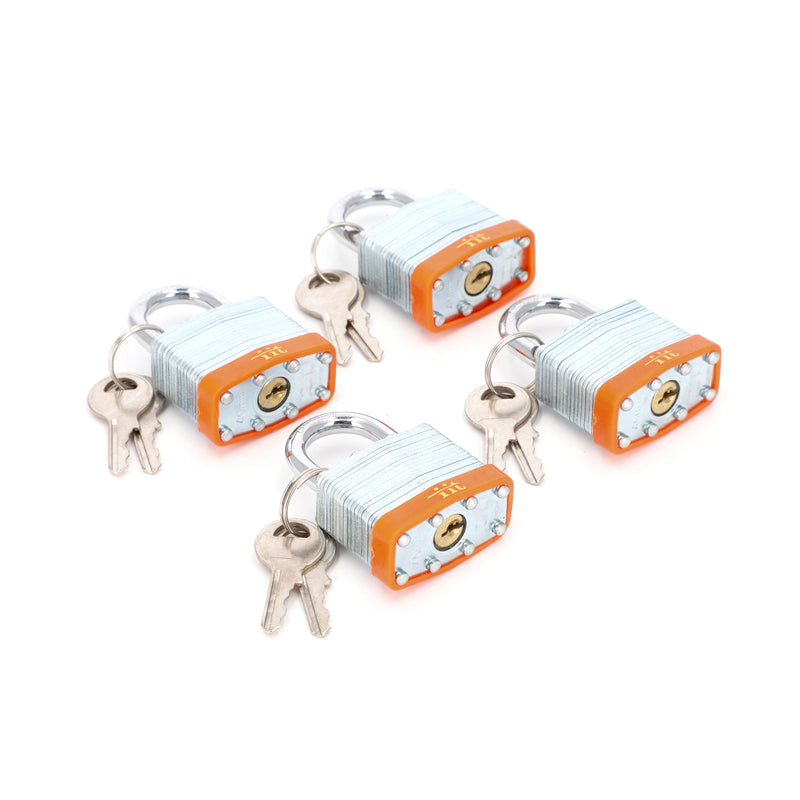 IIT 4pc 1-1/2'' LAMINATED PADLOCK KEYED ALIKE