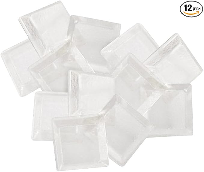 SOFT TOUCH 12PK 1/2'' QUIET CLOSE BUMPERS SELF-ADHESIVE