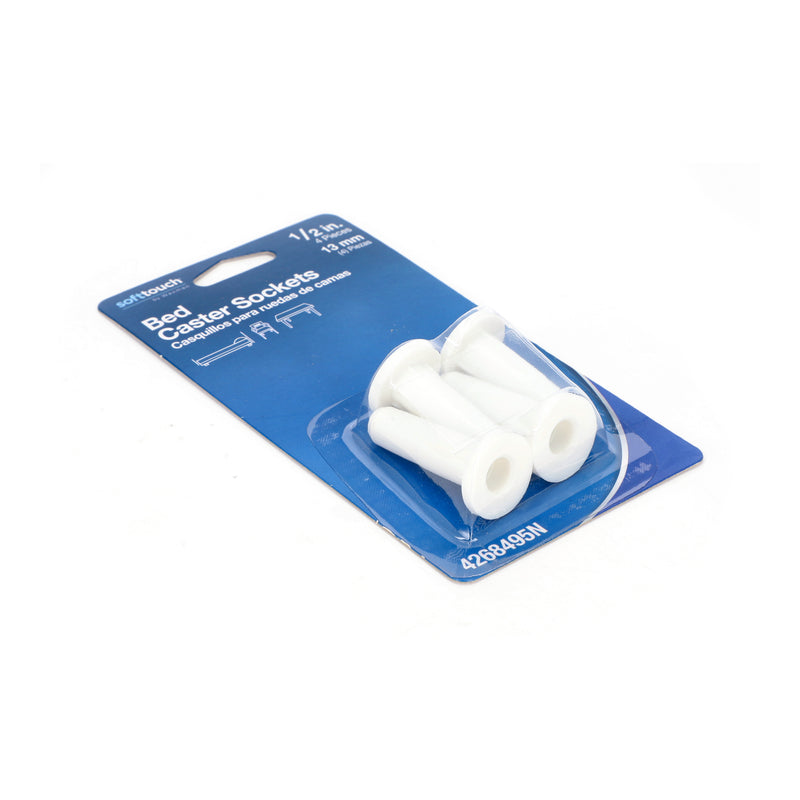 SOFT TOUCH 4PC 1/2'' BED CASTER SOCKETS