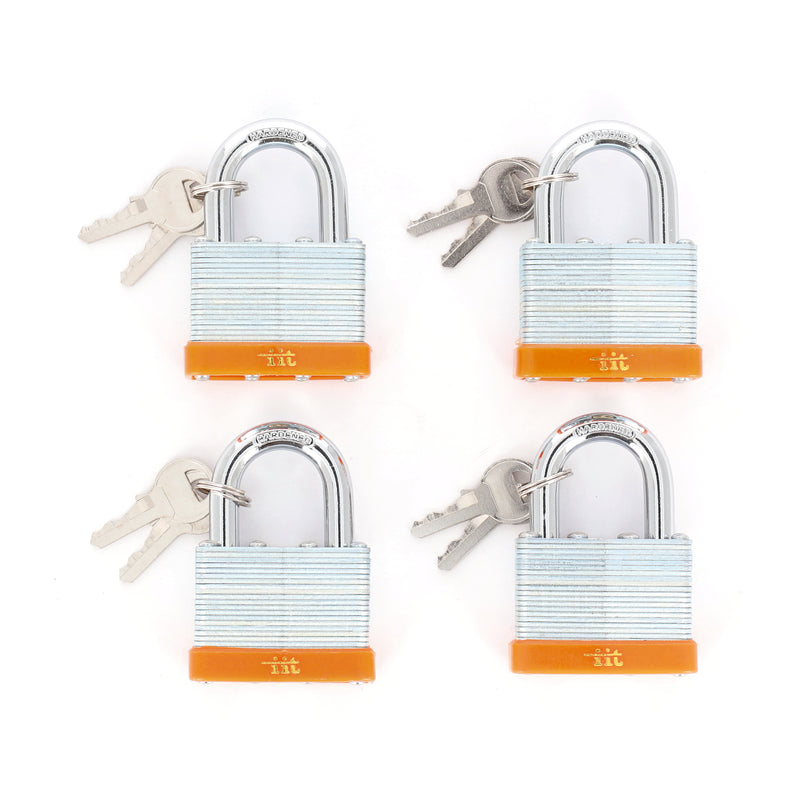 IIT 4pc 2'' LAMINATED PADLOCK KEYED ALIKE