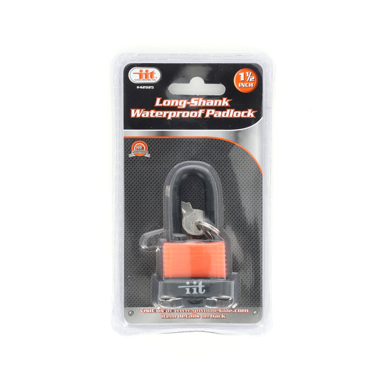 IIT 1-1/2'' WATERPROOF PADLOCK LONG SHANK