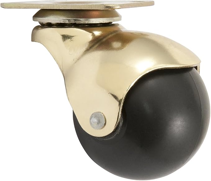 SOFT TOUCH 2PK 2'' HOODED CASTERS BRASS PLATED