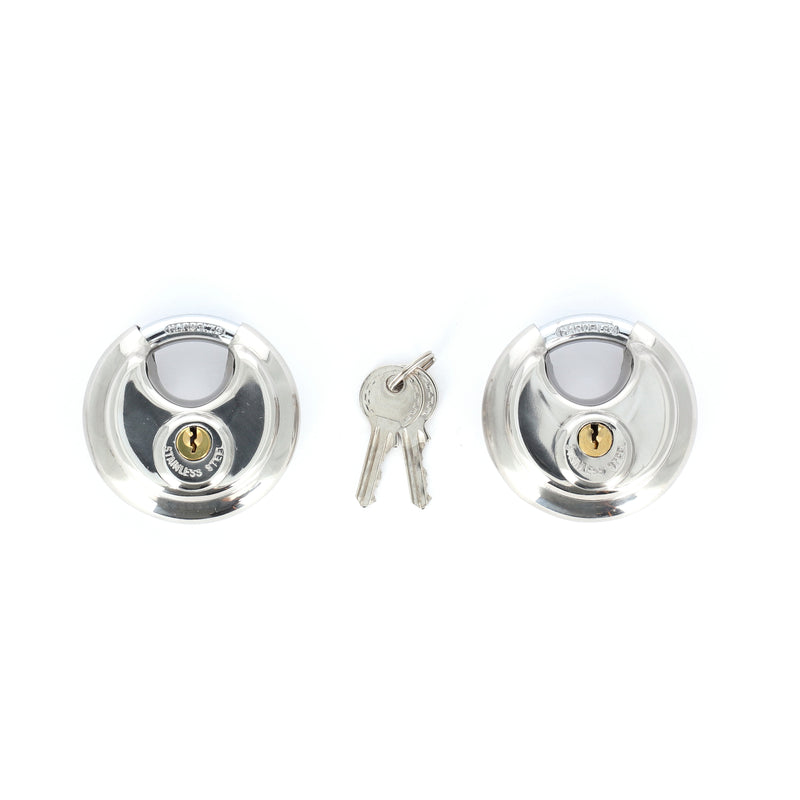 IIT 2pk 2-3/4'' DISC LOCK SET KEYED ALIKE